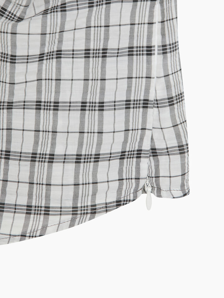 White check blouse with rouching - null - White | Sisley K image number 4